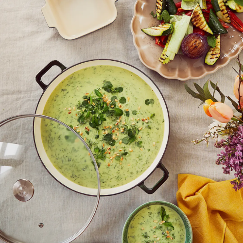 Stenfors Buffetgryta med glaslock 3 L Svart