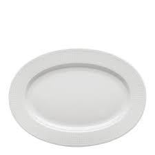 Swedish Grace Fat oval 32 cm Snö