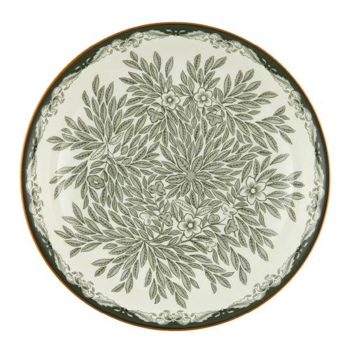 Ostindia Floris djup tallrik 22 cm grön