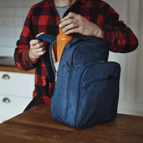 Picknickryggsäck Peri 2 personer blå 