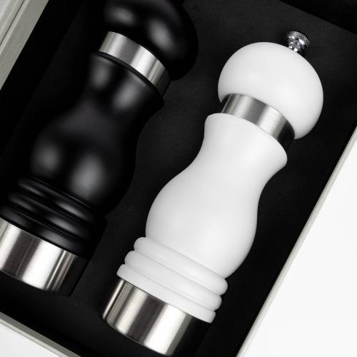 Salt och Pepparkvarn 2 pack 18 cm Svart-Vitt