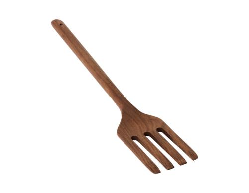 Stekgaffel 33cm, valnöt