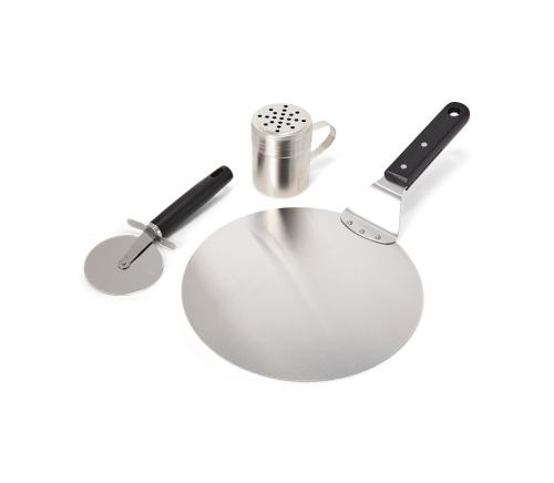 Pizza Set, Rostfritt stål, svart handtag