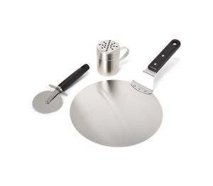 Pizza Set, Rostfritt stål, svart handtag