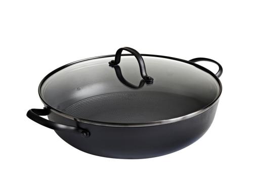 30 cm traktörpanna i lättviktsgjutjärn Honeycomb keramisk beläggning