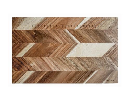 Skärbräda i Akacia med mätpunkter