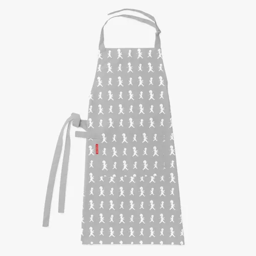 Förkläde vuxen Grå