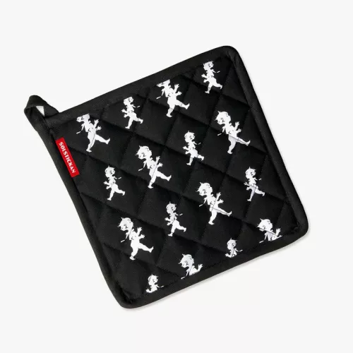 Grytlapp 22x22 cm Svart