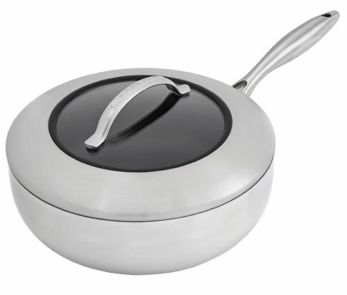 CTX Traktörpanna djup med lock 26 cm Rostfri