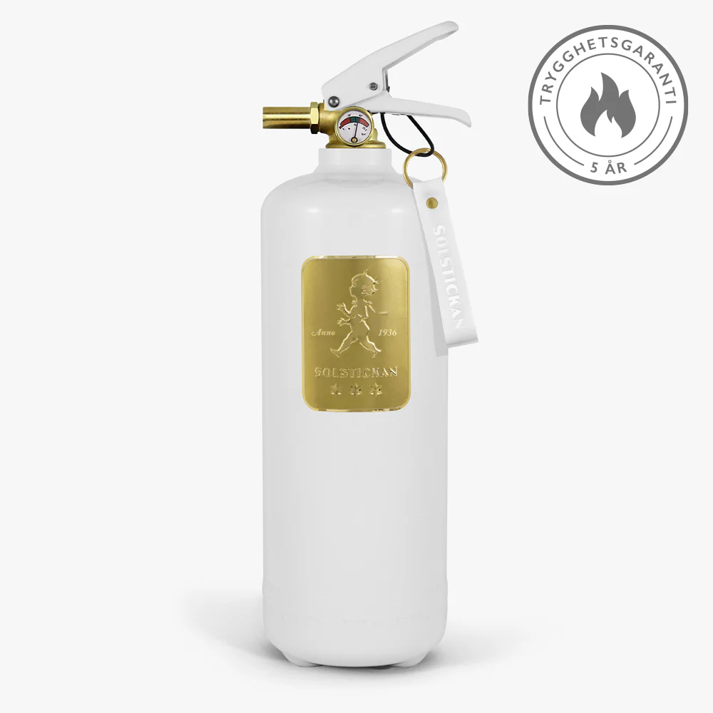 Solstickan Brandsläckare 2 kg Vit/Guld