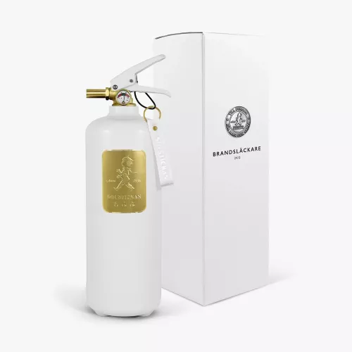 Solstickan Brandsläckare 2 kg Vit/Guld