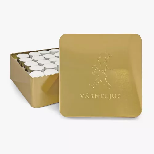 Värmeljuslåda för 100 ljus Guld