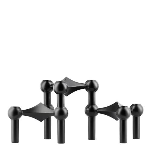 Stoff Nagel Ljusstake 3-pack Svart