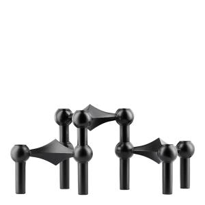 Stoff Nagel Ljusstake 3-pack Svart