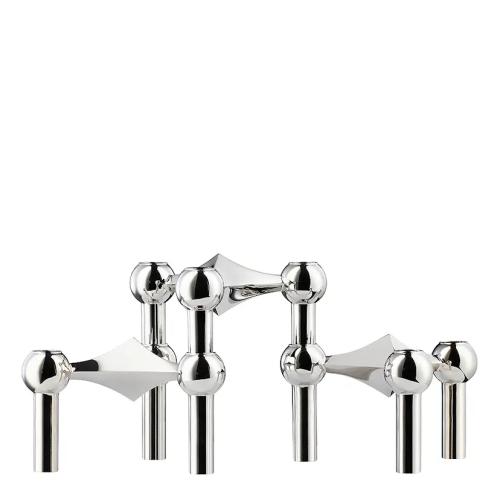 Stoff Nagel Ljusstake 3-pack Krom