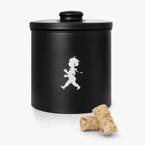 Förvaringsburk Rund Svart