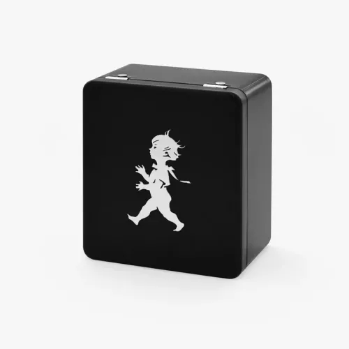 Burk för tepåsar 4 fack Matt Svart