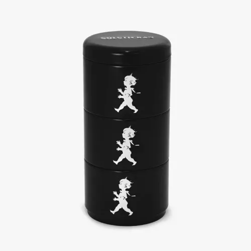 Tredelad Förvaringsburk Svart