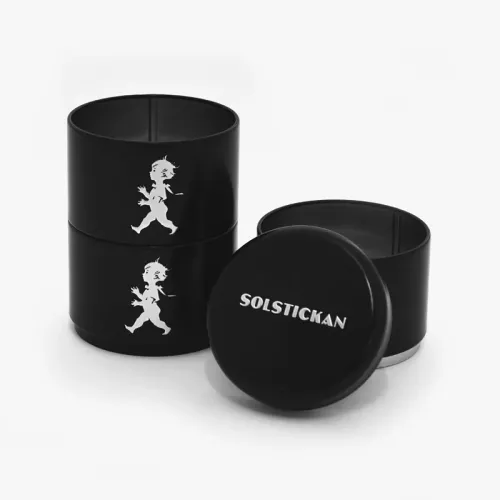 Tredelad Förvaringsburk Svart