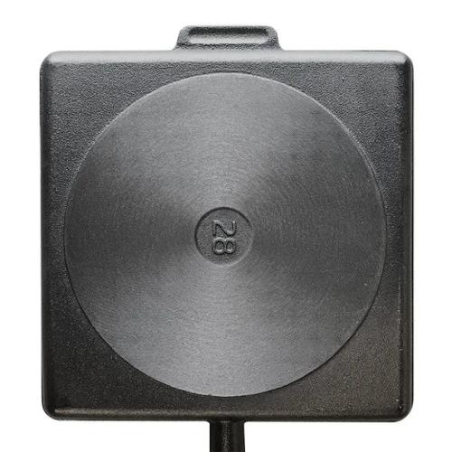 Fyrkantig Grillpanna 28x28 cm Stålhandtag