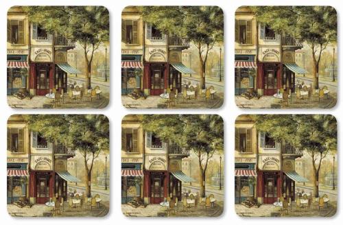 Parisian Scenes Glasunderlägg 6-pack