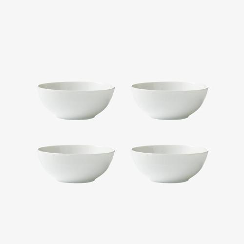 Relief Skål 14 cm 4-pack Vit