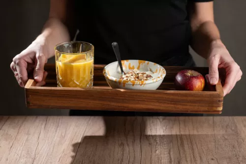 Serveringsbricka i akacia 40x15 cm