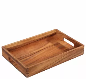 Serveringsbricka i akacia 42 x 28 cm