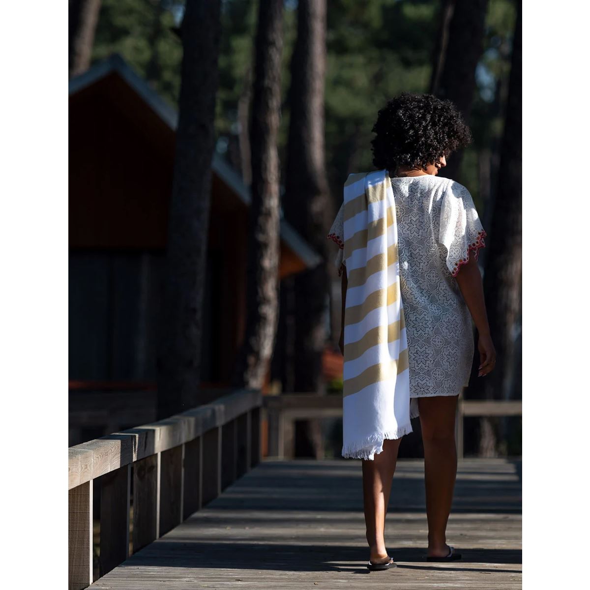 Bananalu Asciugamano Da Sauna XL 2 Pezzi – 100x180 Cm, 100% Cotone 600 G/m², Bossa Nova, Morbido E Ipoallergenico