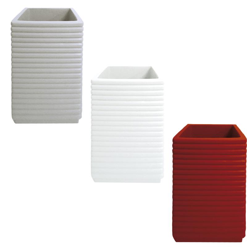 Kopp Mugg  LINIO Silvergrå, Vit, Rubin för Badrum eller Kök från AKOUAREL