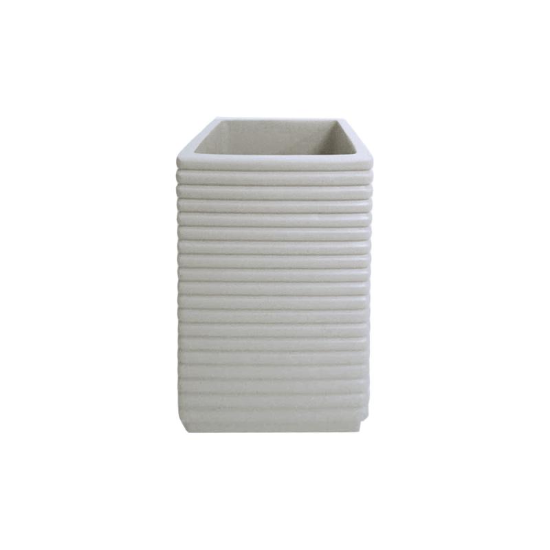 Tumbler Mug LINIO Silver Grey for Bathroom or Kitchen from AKOUAREL