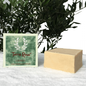 Terra Rosa Aleppo soap, Savon d'Alep soap with Laurel Berry oil. Buy online from Casa Zeytin