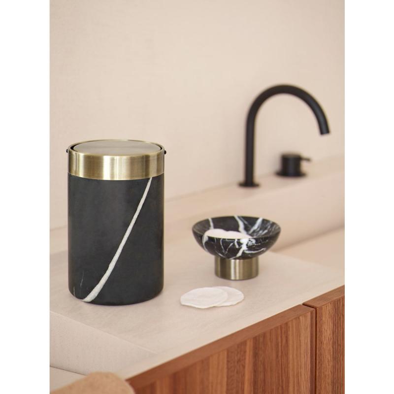 Nero Cosmetic bin med svänglock Black