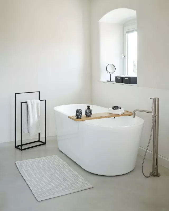 Maks Bath mat Silver grey