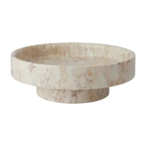 Aquanova Blake Pedestal Bowl Desert 30 cm in Natural Stone