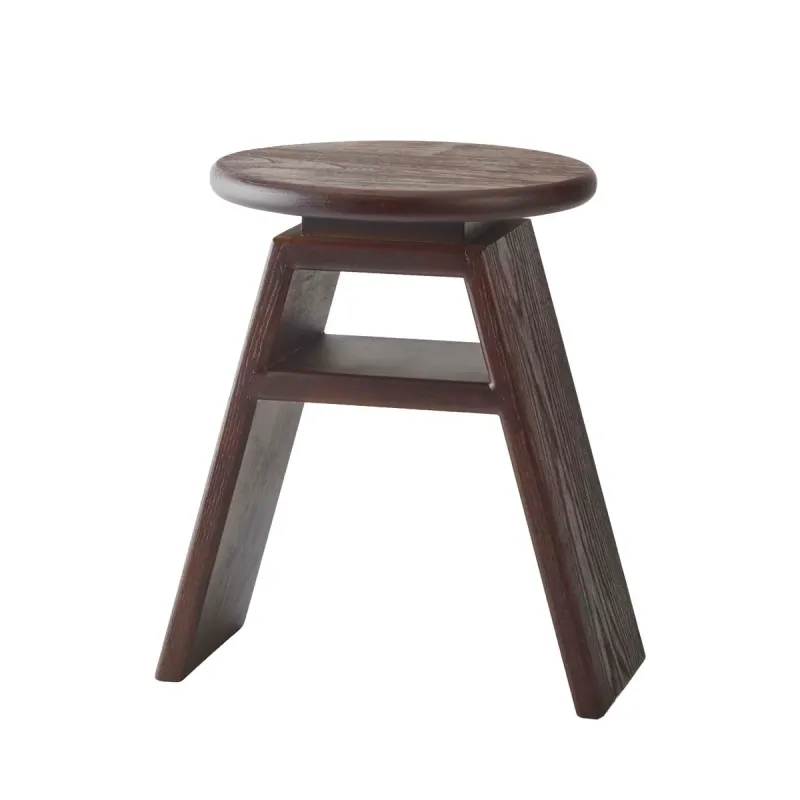 Aquanova Cosmo Stool Pecan in Ash Wood – Dark Brown