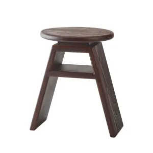 Aquanova Cosmo Stool Pecan in Ash Wood – Dark Brown