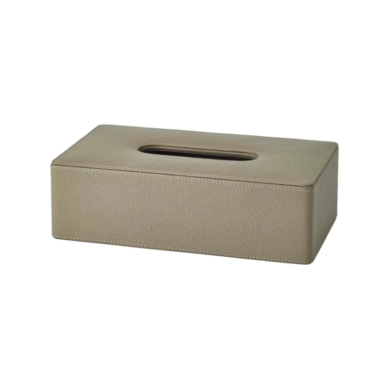 Aquanova Lotus näsduksbox Taupe i äkta läder 24x14 cm