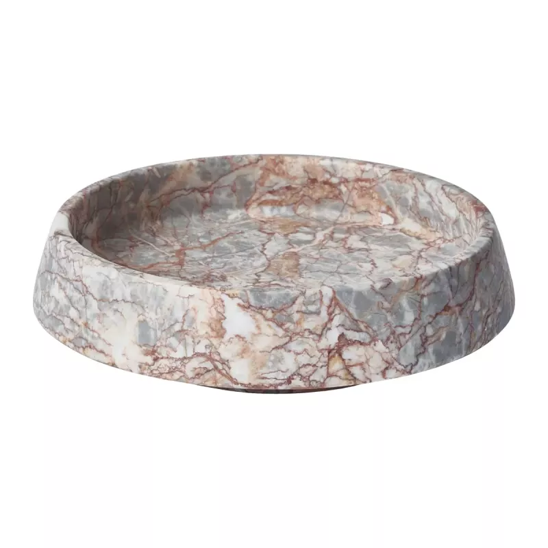 Orion Pedestal tray Almond