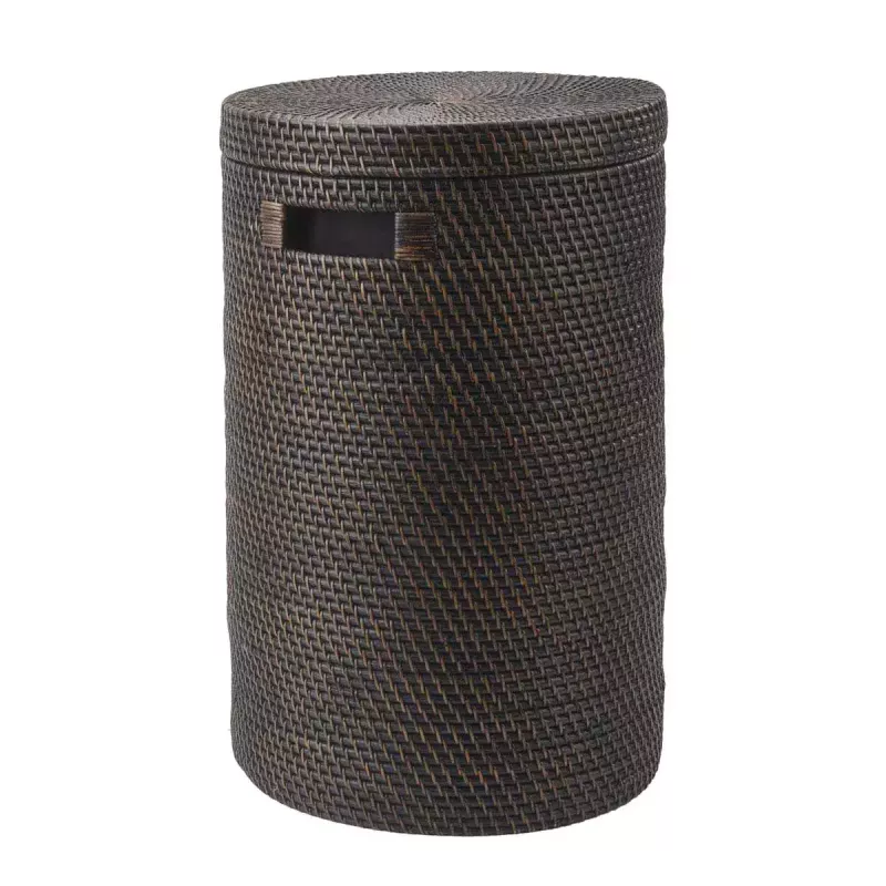 Cino - Tvättkorg med lock - Pecan