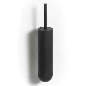 Sten Wall mounted toilet brush holder Black
