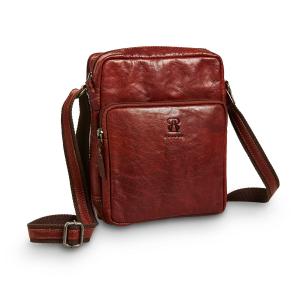 Brown Leather Shoulder bag mini from B away