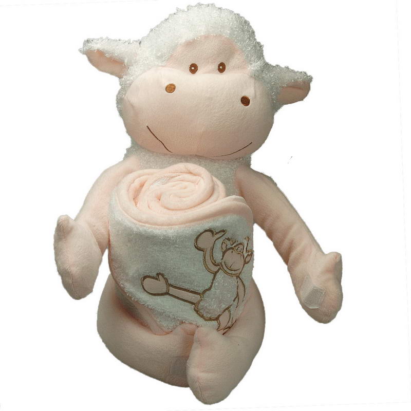 Cuddly toy Theo Mouton and 75x75 cm soft terry towel 100% cotton 420gr / m² for children