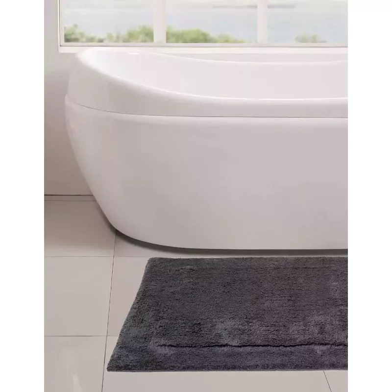 Badrumsmatta 100% cotton 2000 gsm Anti-slip NUANCO Anthracite