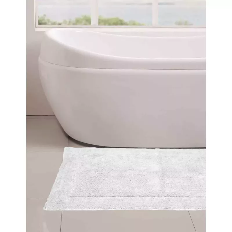 Badrumsmatta 100% cotton 2000 gsm Anti-slip NUANCO Blanc