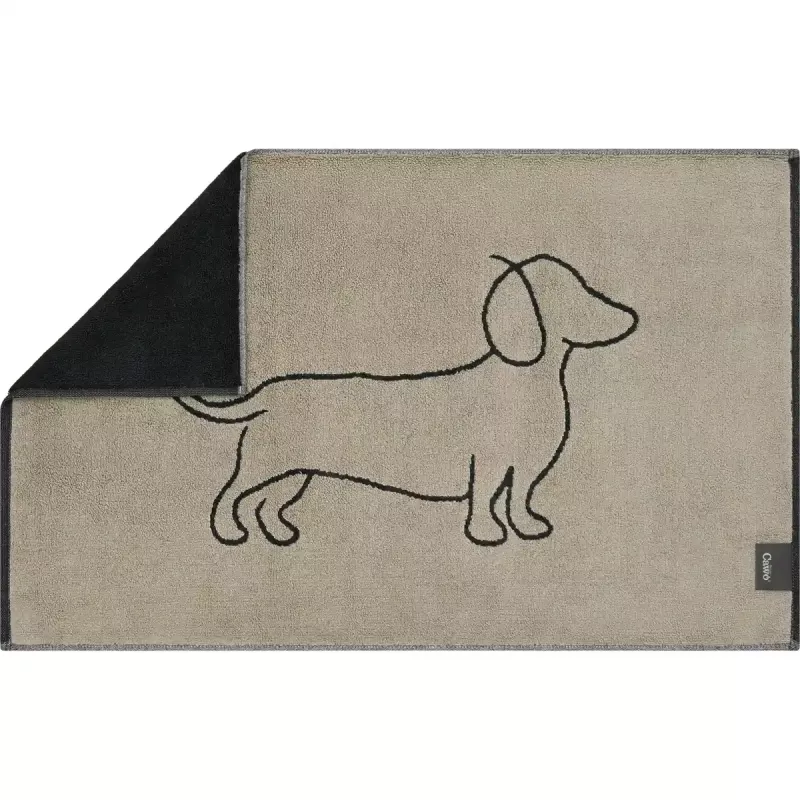 Bath Mat We love Dogs Companion 6248-93 Schwarz-Beige
