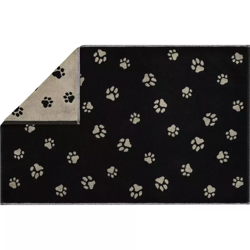 Bath Mat We love Dogs Paws 6247-93 Schwarz-Beige