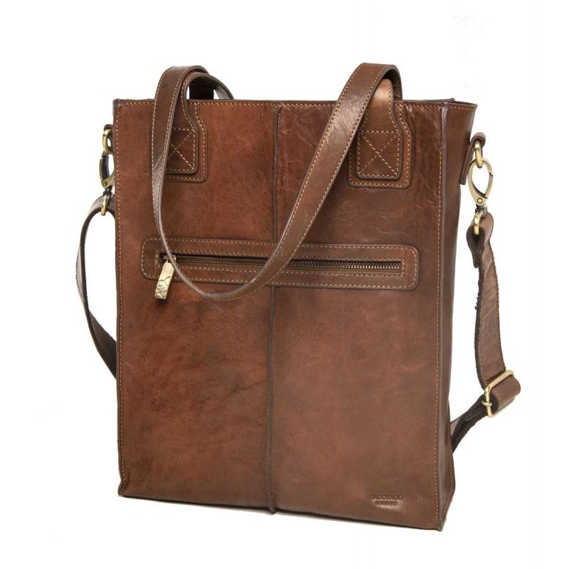 Tote Bag 13 i skinn Brandy