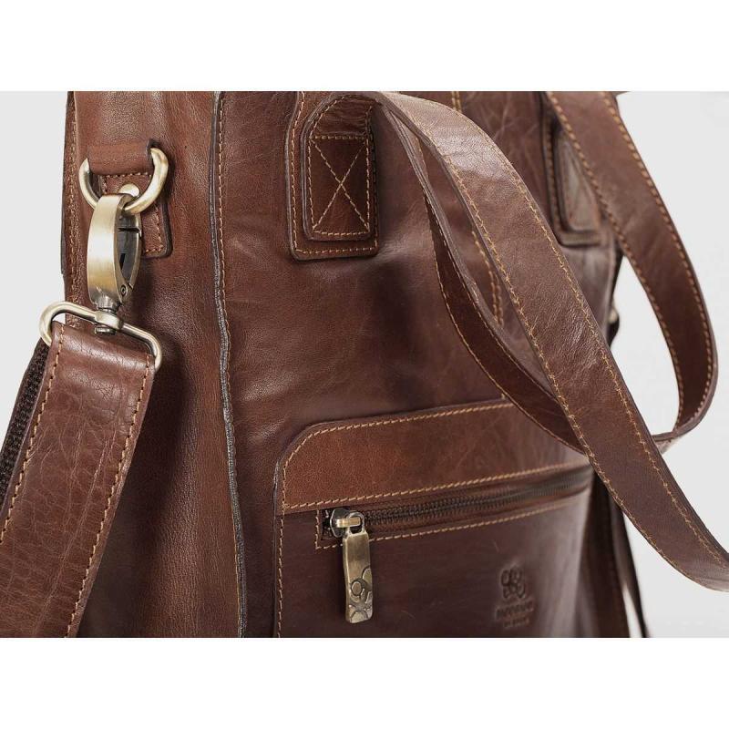 Tote Bag 13 i skinn Brandy