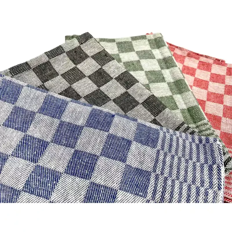 Beau Maison Blue Check Kitchen Towel 60x65 cm 3-Pack